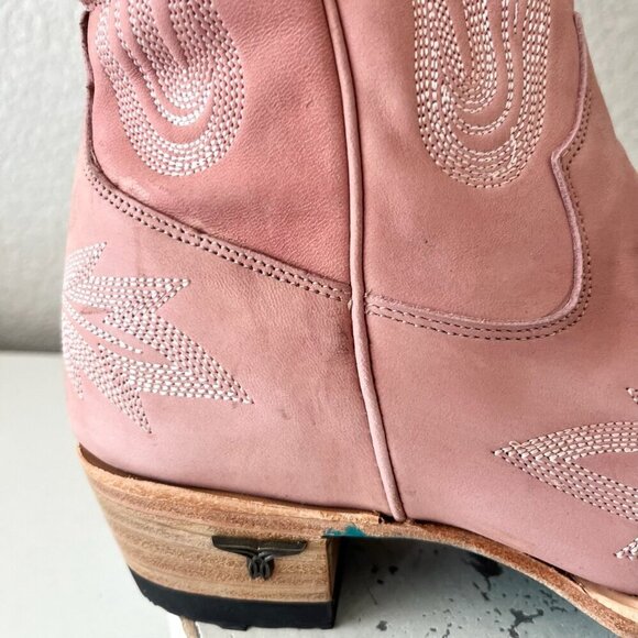 Lane LEXINGTON Over the Knee Womens Cowboy Boots 8.5 Pink Western Cowgirl Tall - Picture 16 of 16